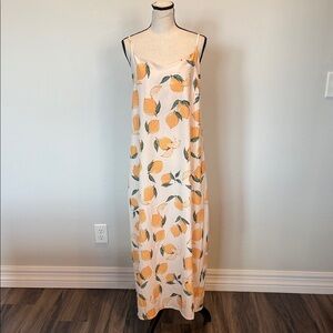Bloom Chic Women’s Lemon Maxi Sundress Spaghetti Strap Size 14 (1XL)